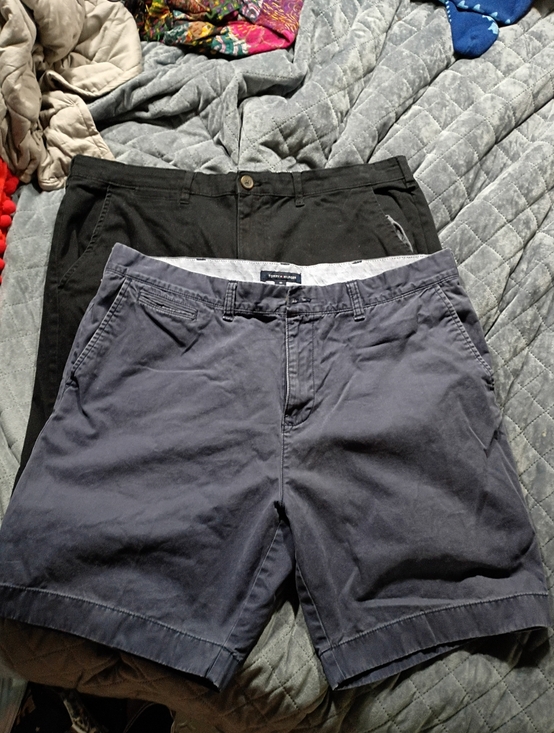 Tommy Hilfiger Other - 2 Pairs 40" Jachs Tommy Hilfiger Classic Mens Chino Shorts Slate Black Golf Lot